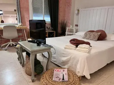 Cama o camas de una habitación en Serva La Bari Studio