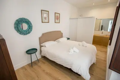 Cama o camas de una habitación en Casa Poeta Cordobés Ricardo Molina