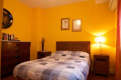 Cama o camas de una habitación en Apartamento San Benito C