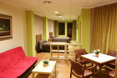 Zona de estar de Hotel Restaurante Baños