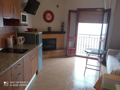 Una cocina o zona de cocina en Apartamentos Virgen de Villaverde
