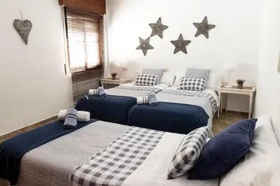 Cama o camas de una habitación en El mirador de la Mezquita-Catedral