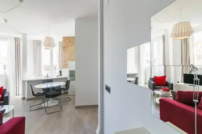 Zona de estar de Apartamentos Tendillas