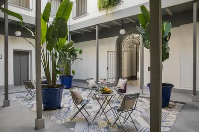 Un patio o zona al aire libre en Matahacas Pool & Luxury