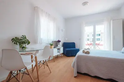 Cama o camas de una habitación en Charming Terrace - Sunny Chill Out Terrace