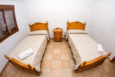 Cama o camas de una habitación en Apartamento Los Arcos