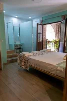 Cama o camas de una habitación en Puerta de la Luna