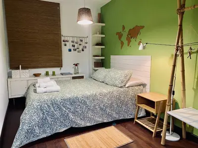 Cama o camas de una habitación en Atico Deluxe San Basilio
