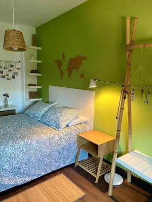 Cama o camas de una habitación en Atico Deluxe San Basilio