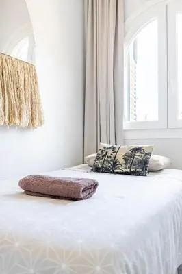 Cama o camas de una habitación en La casa de Jacobo