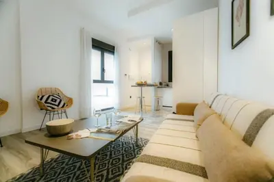 Zona de estar de Bright and modern 2D apartment - Seville center