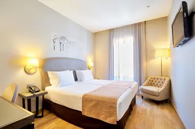 Cama o camas de una habitación en Eurostars Patios de Cordoba