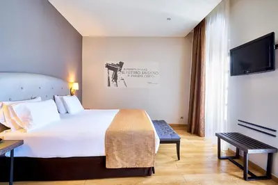 Cama o camas de una habitación en Eurostars Patios de Cordoba
