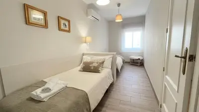 Cama o camas de una habitación en La Casa de la Muralla