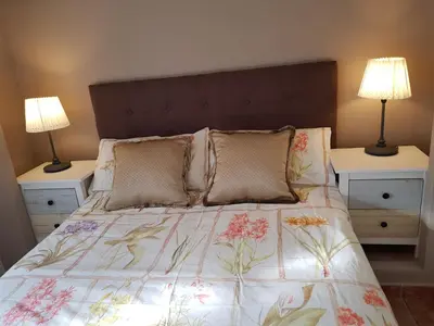 Cama o camas de una habitación en Casita Las Melosillas