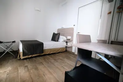 Cama o camas de una habitación en Patios del Orfebre