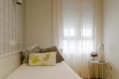 Cama o camas de una habitación en Lujosa vivienda en plena Judería