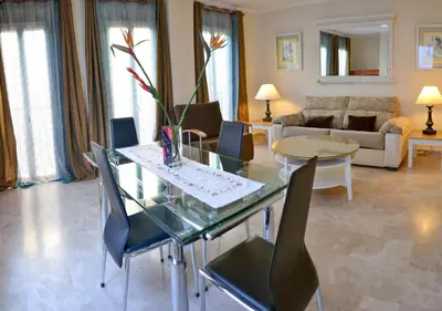 Zona de estar de Apartamentos Sevilla
