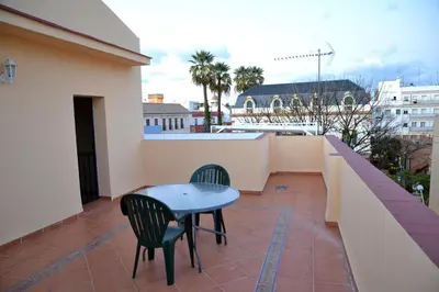 Un balcón o terraza de Apartamentos Sevilla
