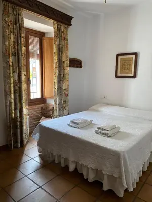 Cama o camas de una habitación en Casa Rural Mirador del Castillo