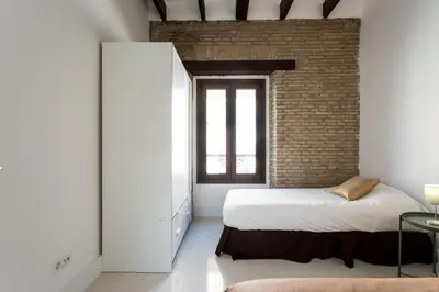 Cama o camas de una habitación en Almazen apartamentos, Arrayan 23