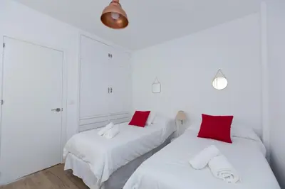 Cama o camas de una habitación en Apartamento Saravia Only Families