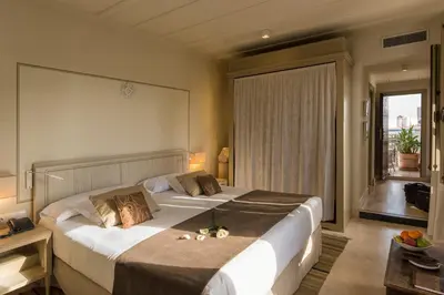 Cama o camas de una habitación en Balcón de Córdoba