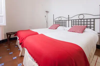Cama o camas de una habitación en Casa de Tintes
