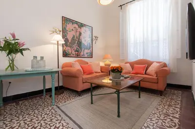 Zona de estar de Casa de Tintes