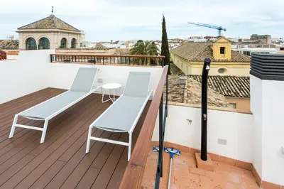 Un balcón o terraza de LN Apartamentos Lanza Piscina Parking disponible