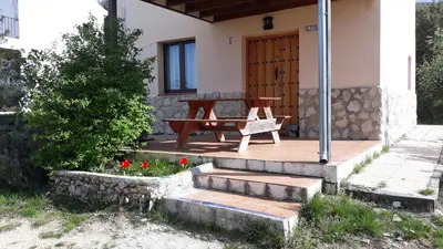 Jardín al aire libre en Cabañas Imagina