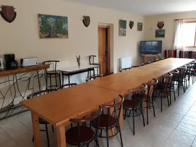 Un restaurante o sitio para comer en Cabañas Imagina