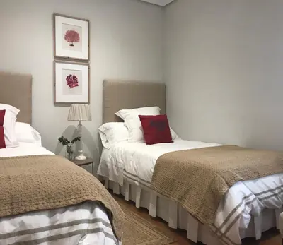 Cama o camas de una habitación en Apartamento las doblas , parking gratis