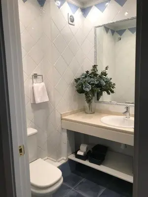 Un baño de Apartamento las doblas , parking gratis