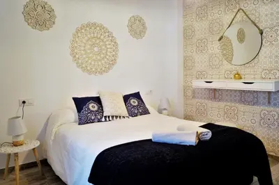 Cama o camas de una habitación en Apartamento Mihrab, excelente ubicacion en casco historico