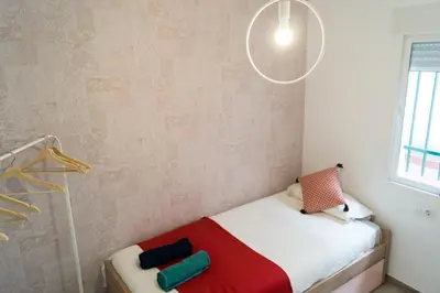 Cama o camas de una habitación en Apartamento Mihrab, excelente ubicacion en casco historico