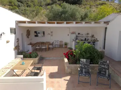 Un patio o zona al aire libre en Finca La Meica Bed&breakfast
