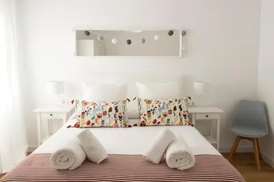 Cama o camas de una habitación en El rincón de Orive