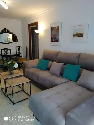 Zona de estar de Luminoso y amplio apartamento
