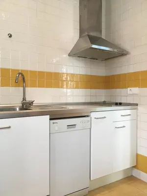 Una cocina o zona de cocina en Vidrio Apartment