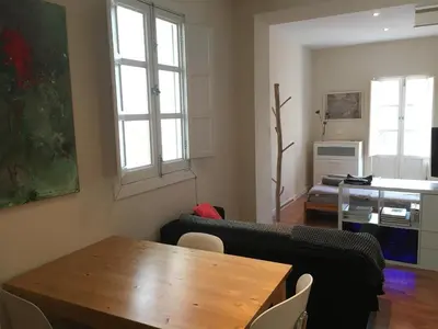 Zona de estar de Vidrio Apartment