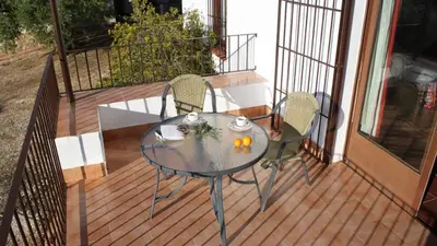 Un balcón o terraza de Casas Rurales Cortijo la Cañada