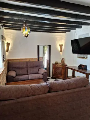 Zona de estar de Finca Fenix Apartments with Pool in Álora
