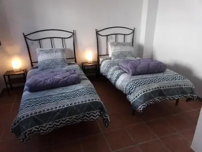 Cama o camas de una habitación en Casa la Cabra