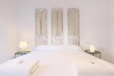 Cama o camas de una habitación en Casa del Portillo-Centro Histórico