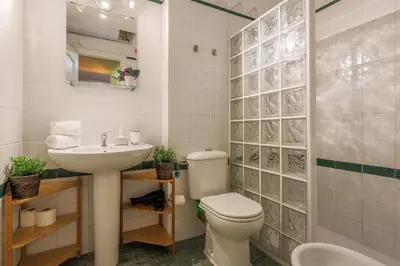 Un baño de Elegante apartamento en el corazon de Sevilla.