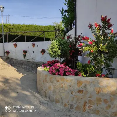 Jardín al aire libre en La Casa De La Abuela