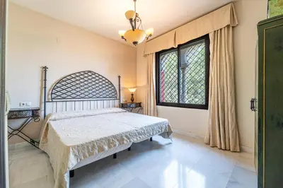 Cama o camas de una habitación en Hacienda San Marcos