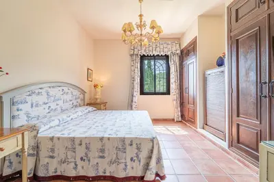 Cama o camas de una habitación en Hacienda San Marcos