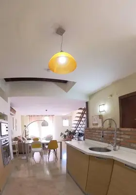 Una cocina o zona de cocina en Loft con vistas en Plaza de Belén